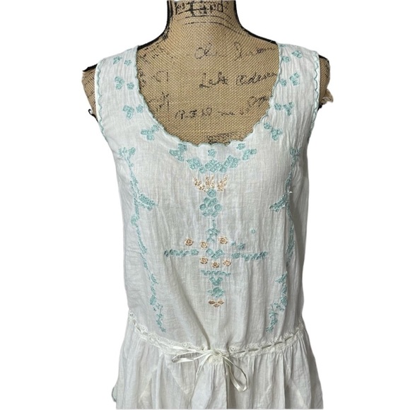 Free People Semi Sheer Floral Embroidered Baby Doll Tunic - Picture 5 of 11